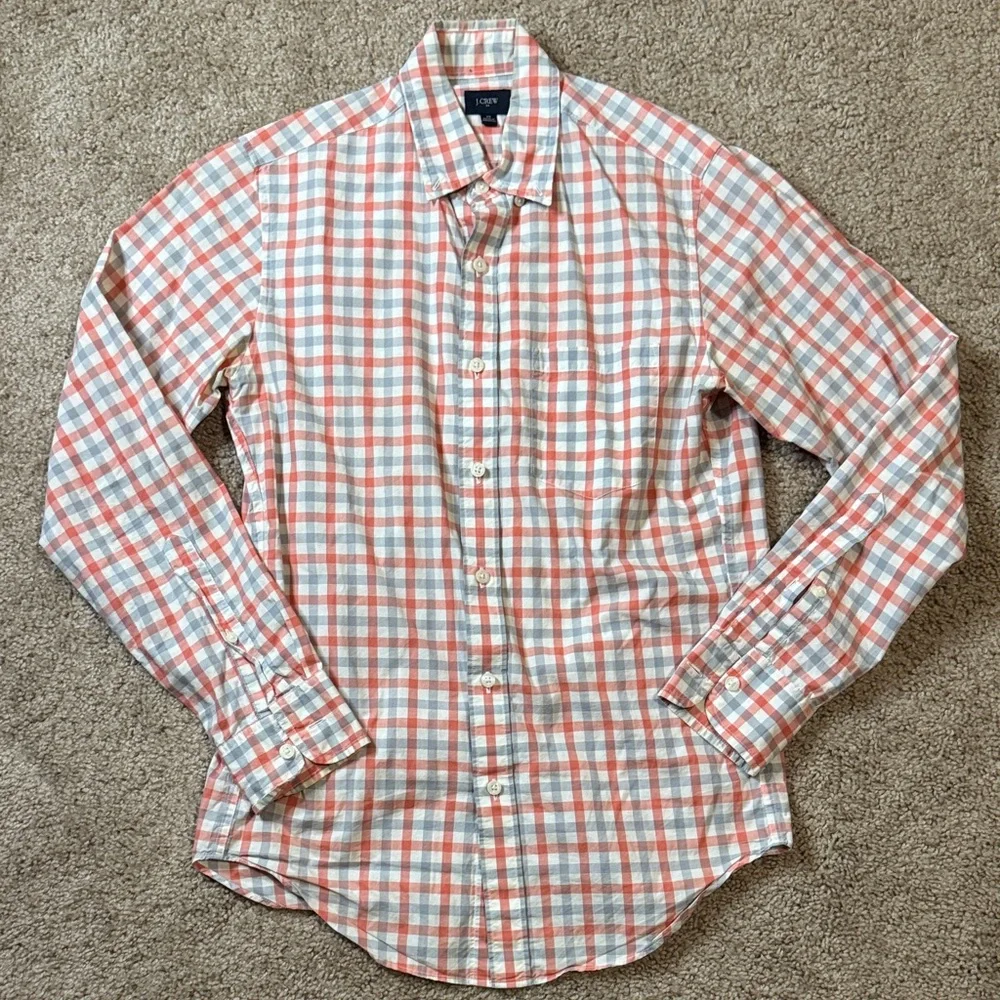 J. Crew Red and Blue Plaid Casual Shirt